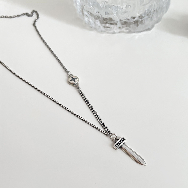 925 silver quadrate necklace