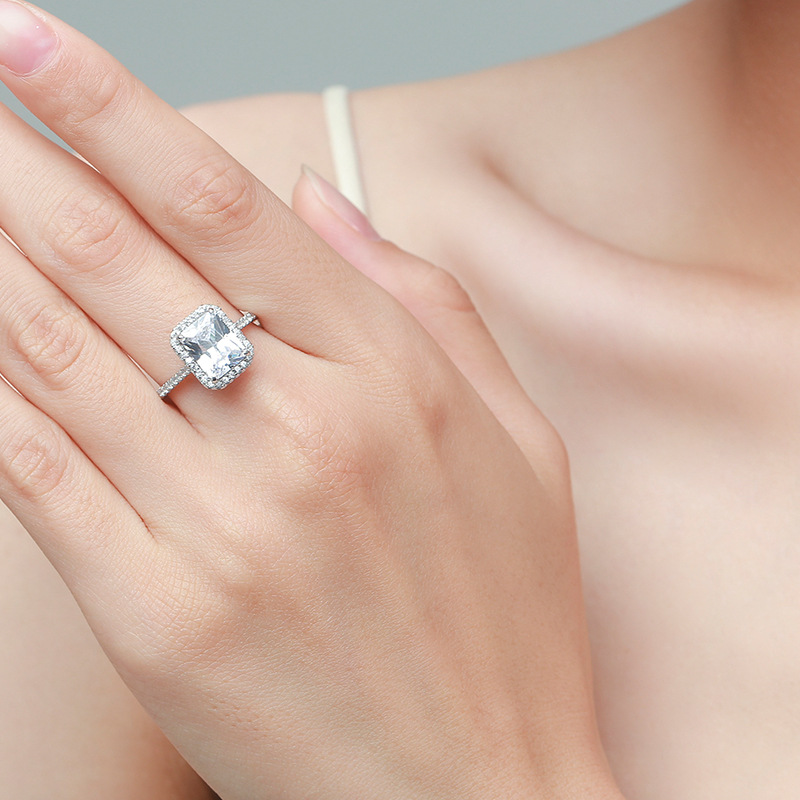 925 silver quadrate ring