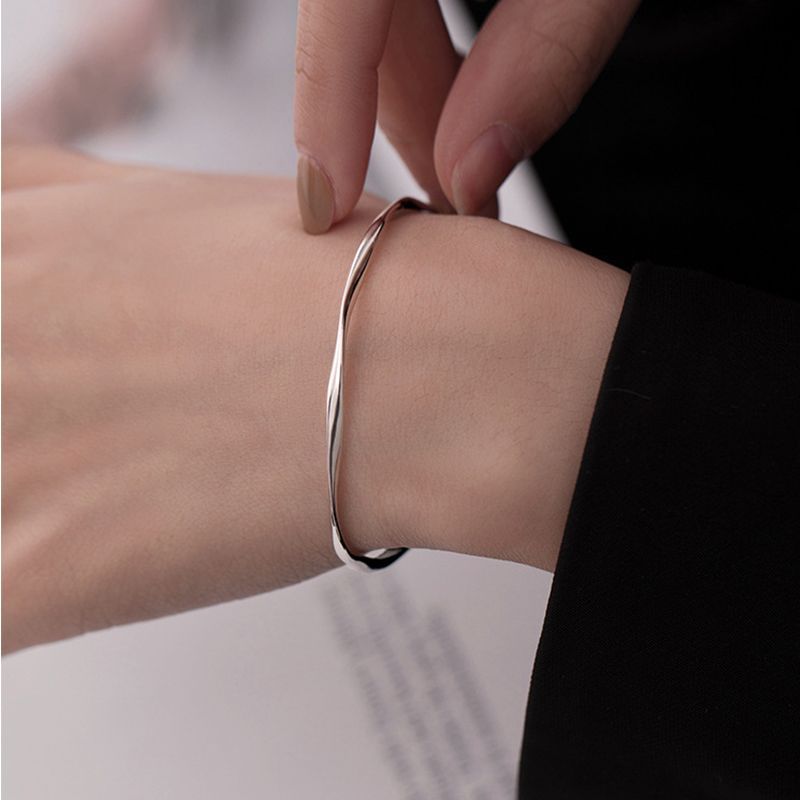 925 silver circle bangle
