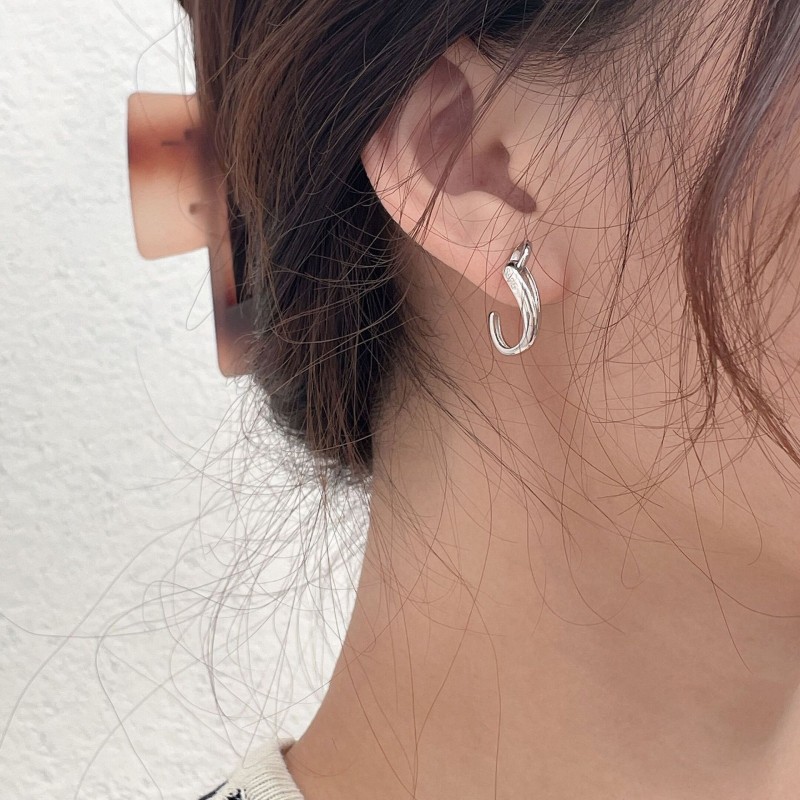 925 silver circle earrings