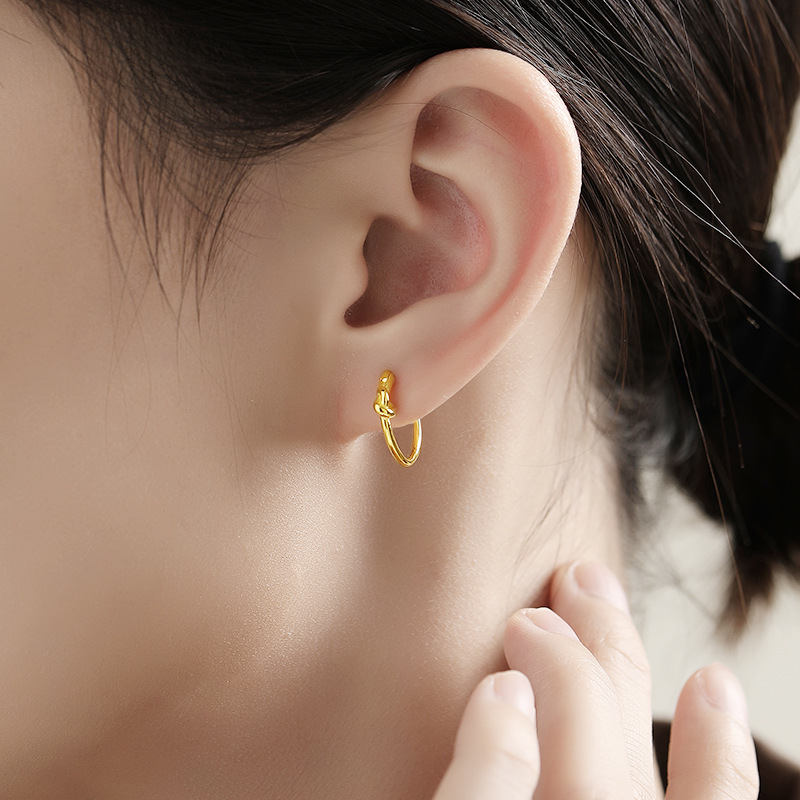 925 silver circle earrings