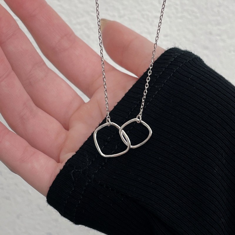 925 silver circle necklace