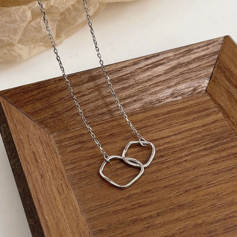 925 silver circle necklace