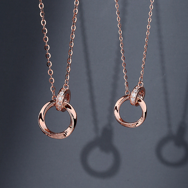 925 silver circle necklace