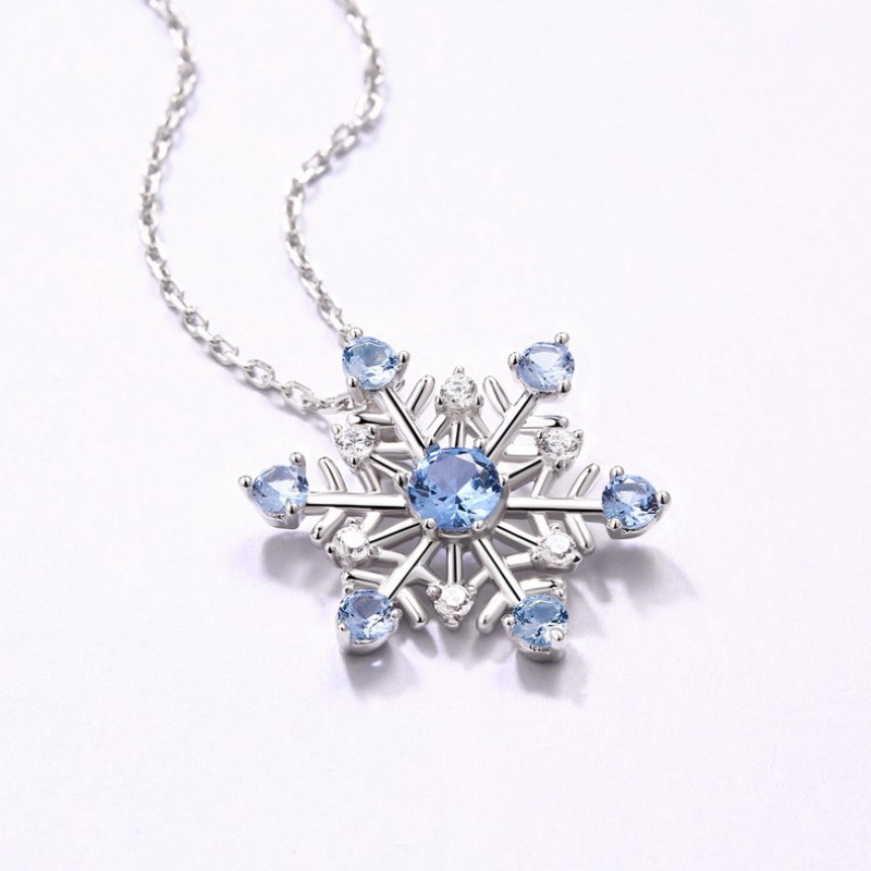 Blue spinel jewelry sets 925 silver earrings necklace sets
