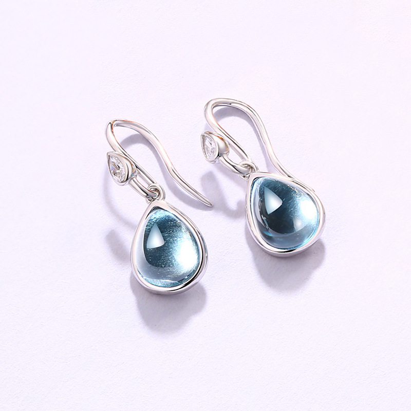 Blue topaz jewelry sets 925 silver