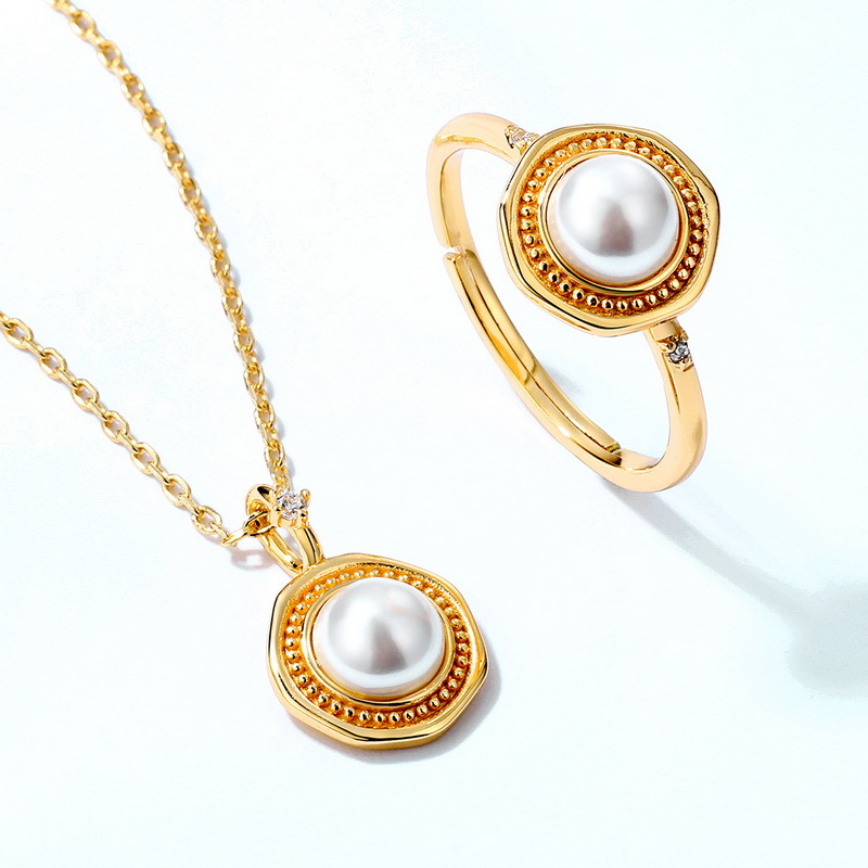 PEARL RING 925 SILVER