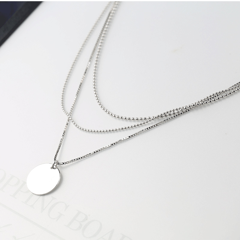 925 silver circle necklace