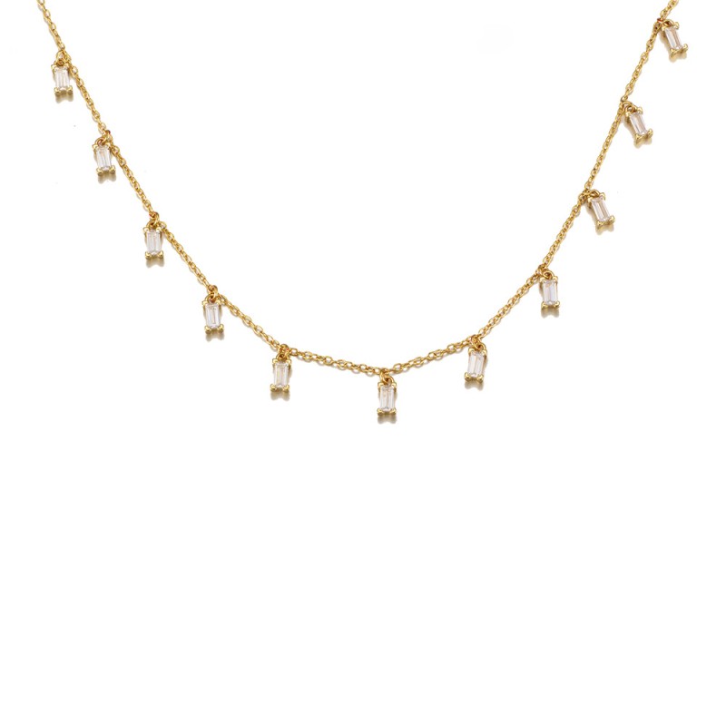 925 silver tassels necklace