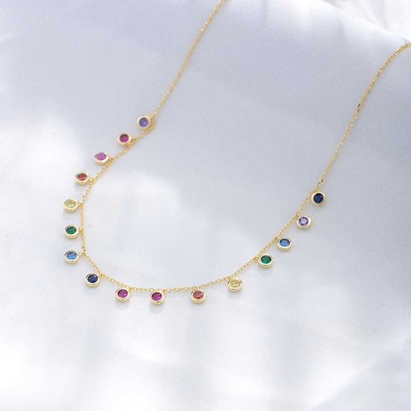 925 silver circle necklace