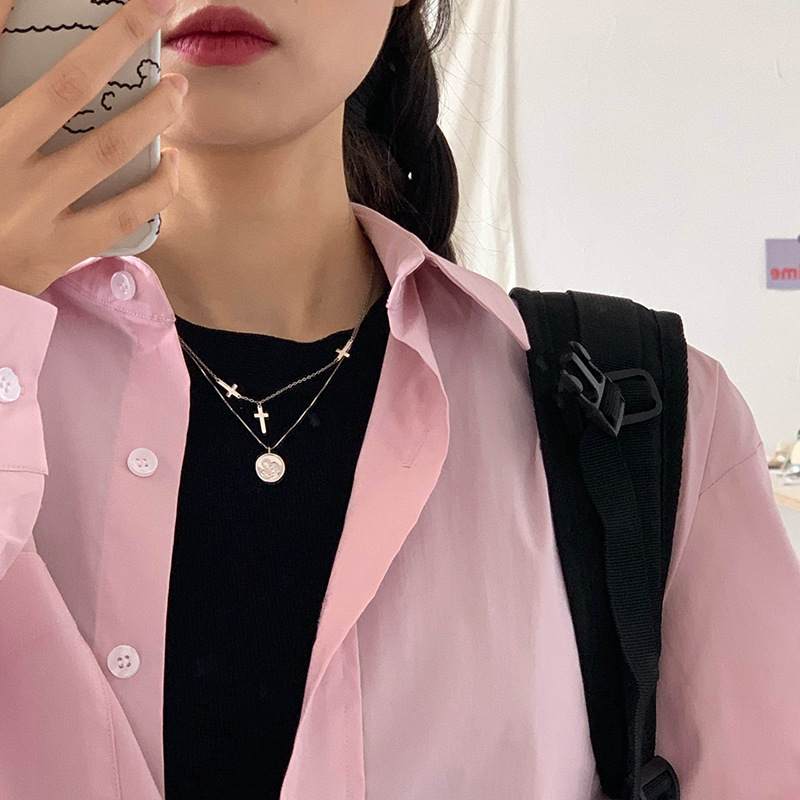 925 silver circle necklace
