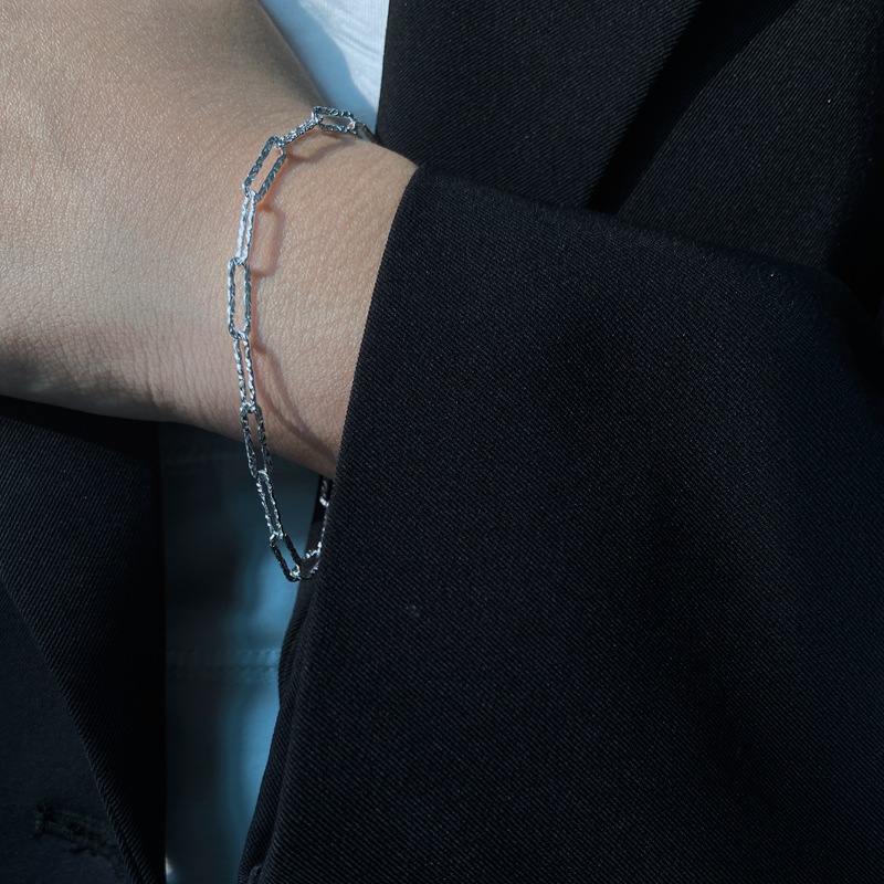 925 silver circle bracelet