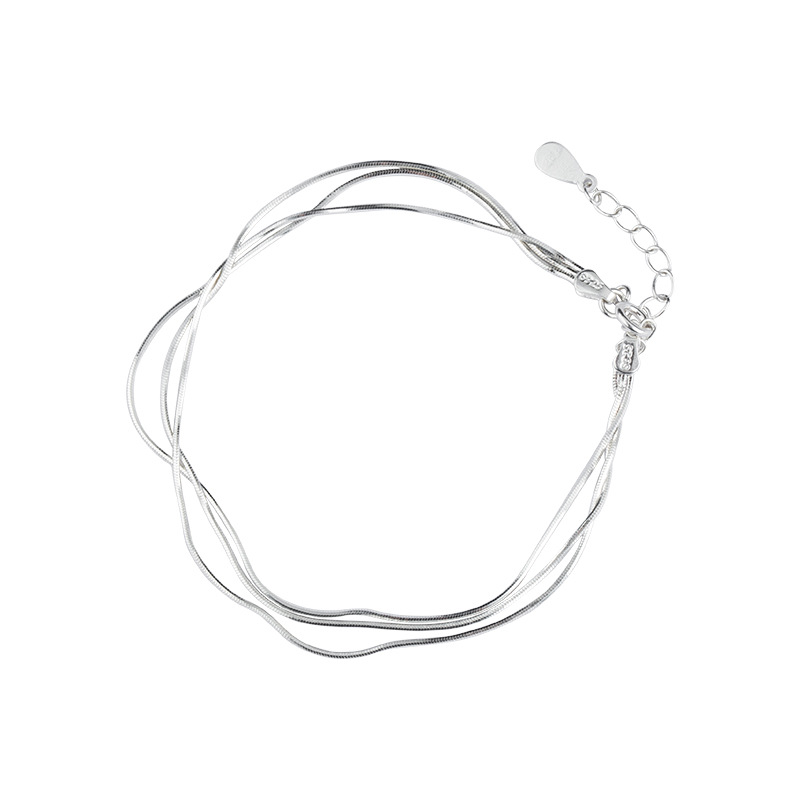 925 silver circle bracelet