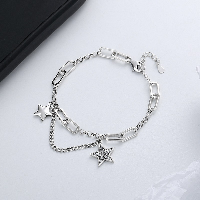 925 silver star bracelet