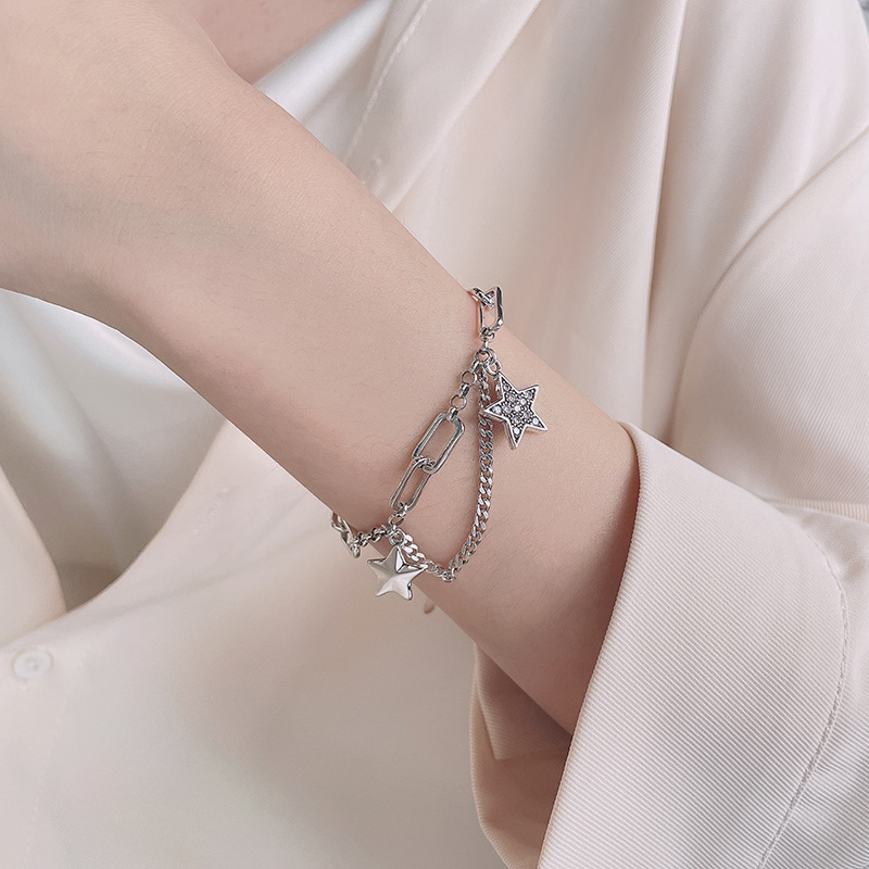 925 silver star bracelet