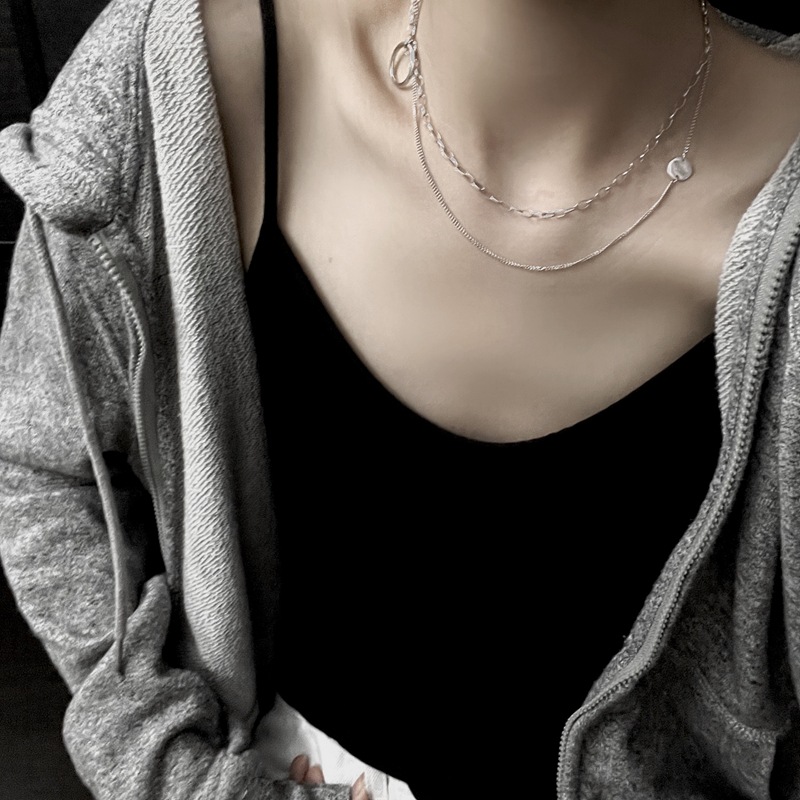 925 silver circle necklace