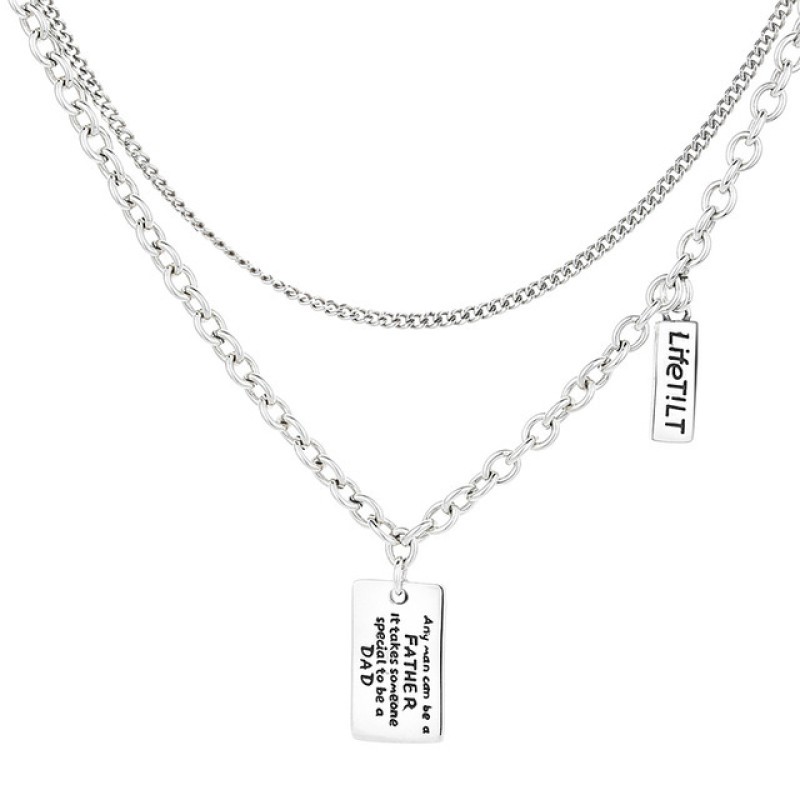925 silver quadrate necklace