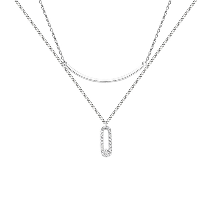 925 silver quadrate necklace
