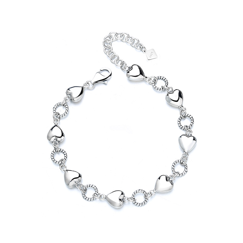 925 silver heart bracelet