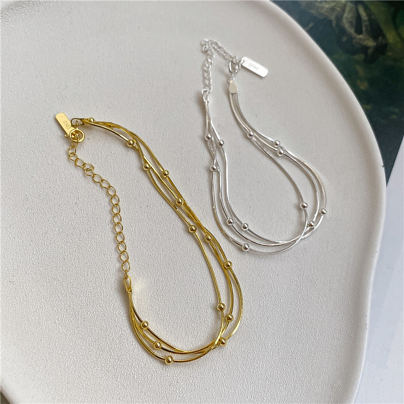 925 silver circle bracelet