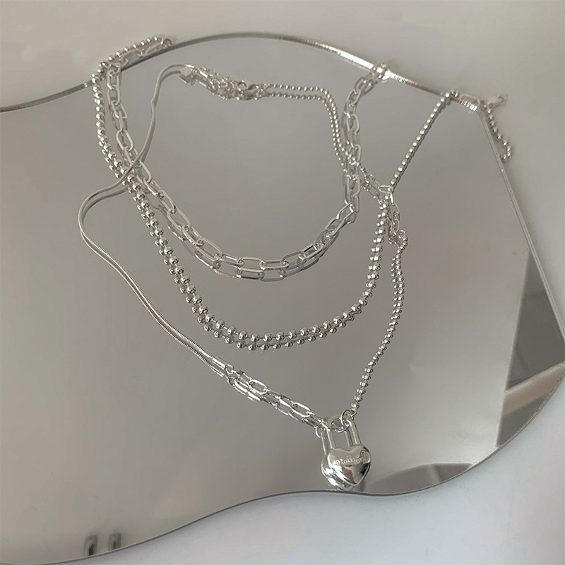 925 silver heart necklace