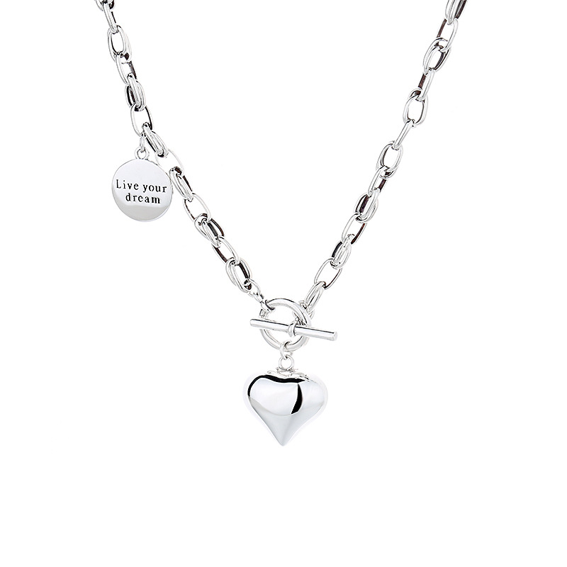 925 silver heart necklace