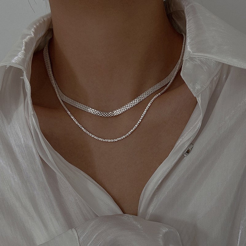 925 silver circle necklace