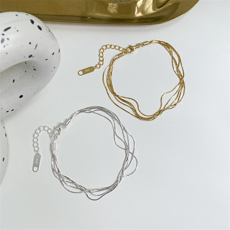 925 silver circle bracelet