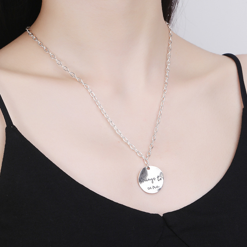 925 silver circle necklace