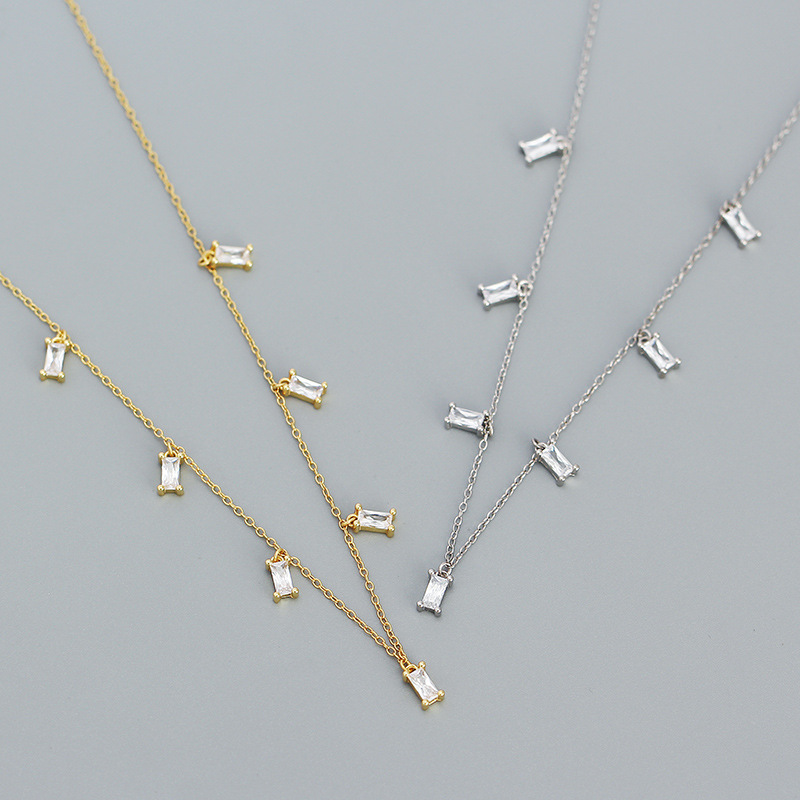925 silver quadrate necklace