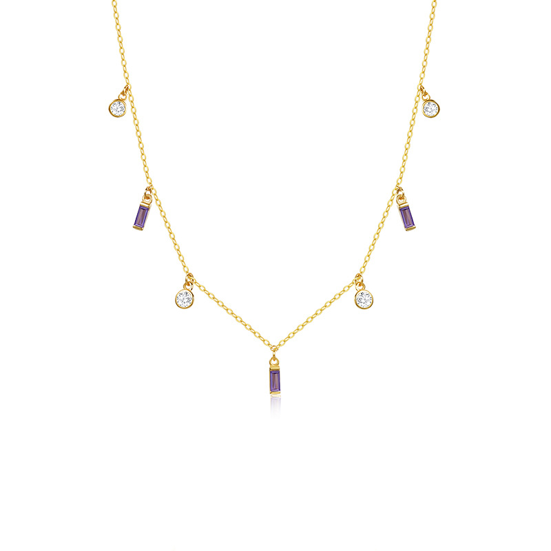 925 silver quadrate necklace