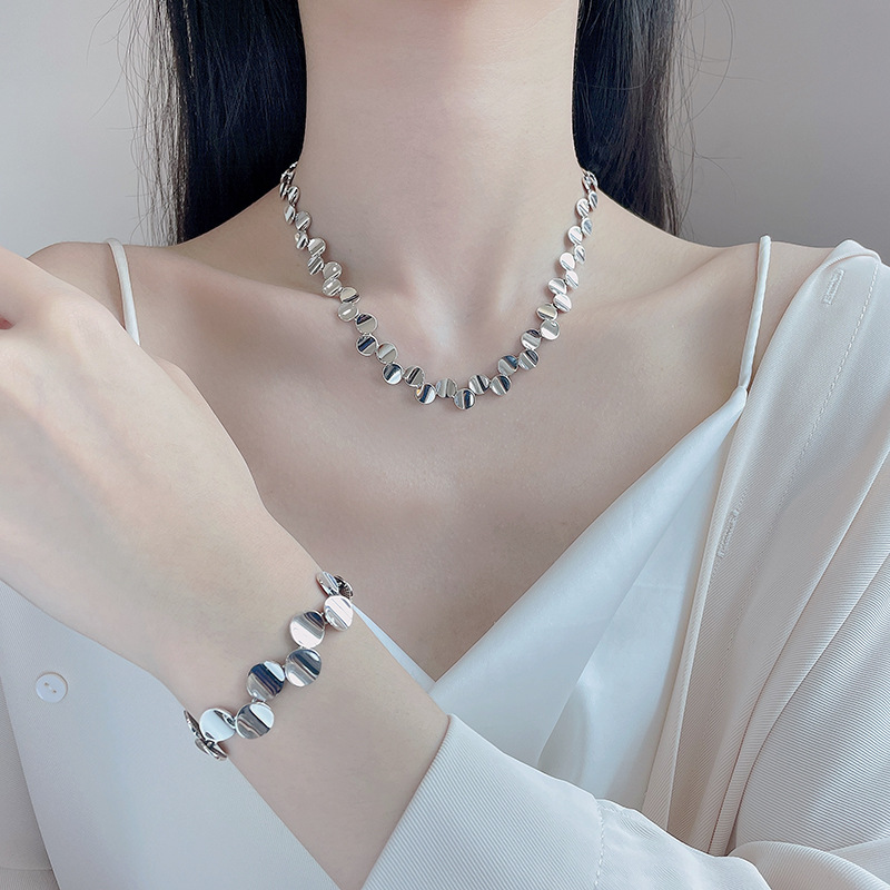925 silver circle bracelet