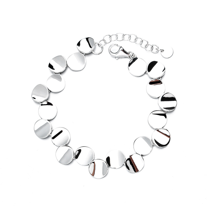 925 silver circle bracelet