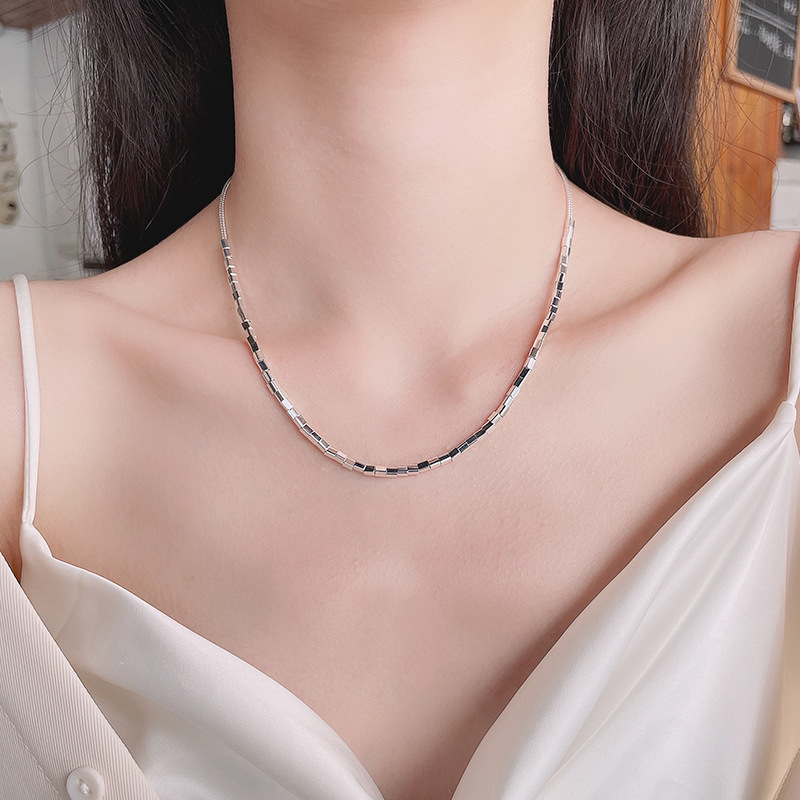 925 silver quadrate necklace