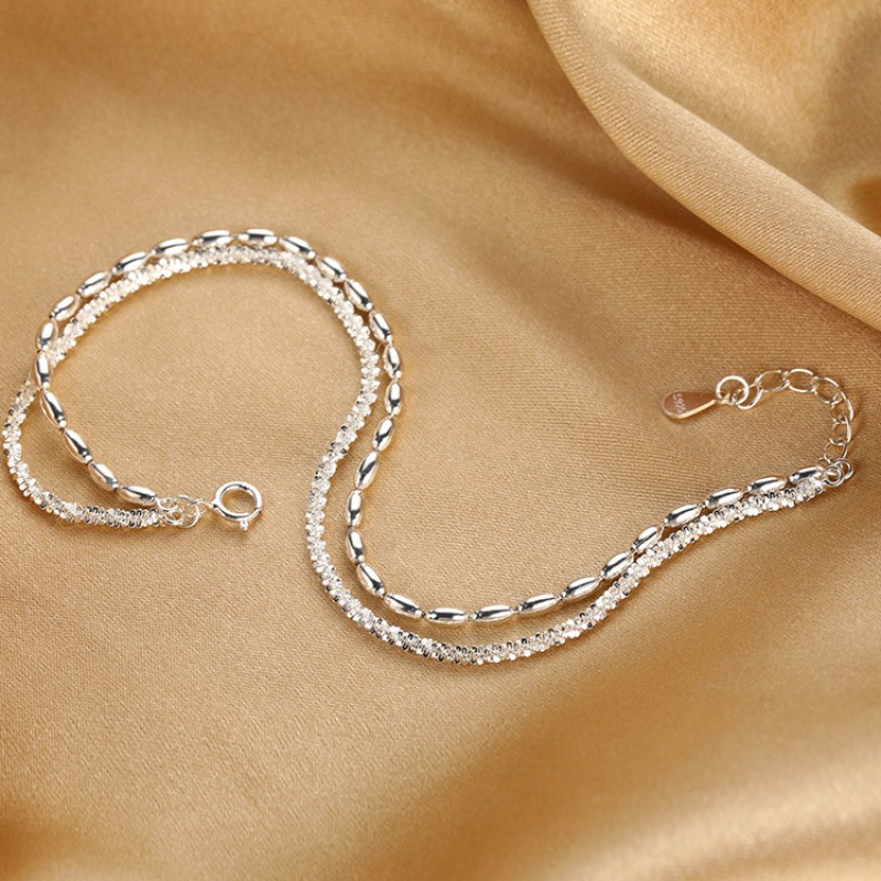 925 silver circle bracelet