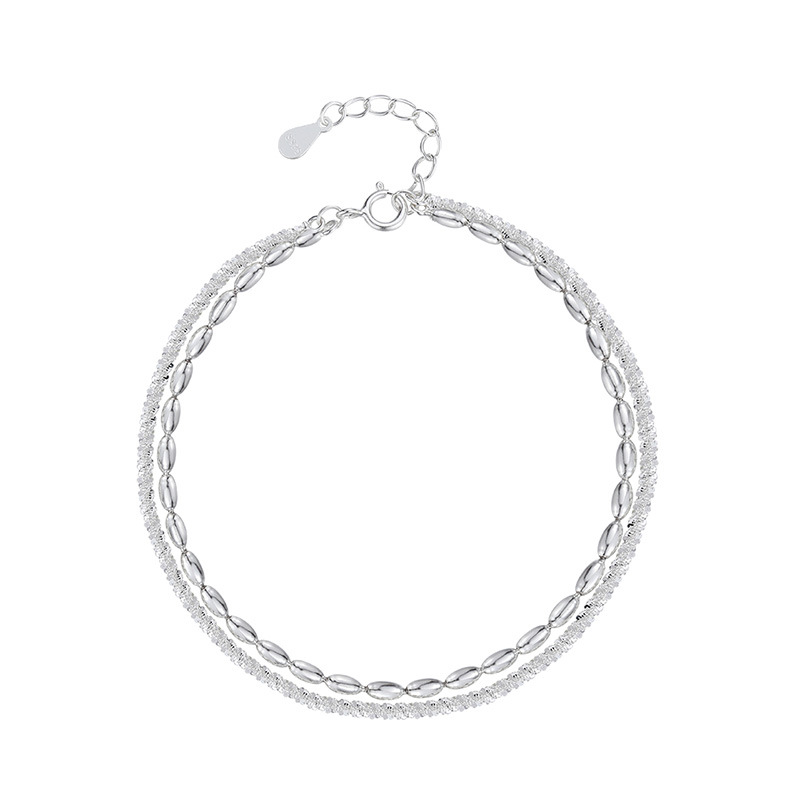 925 silver circle bracelet