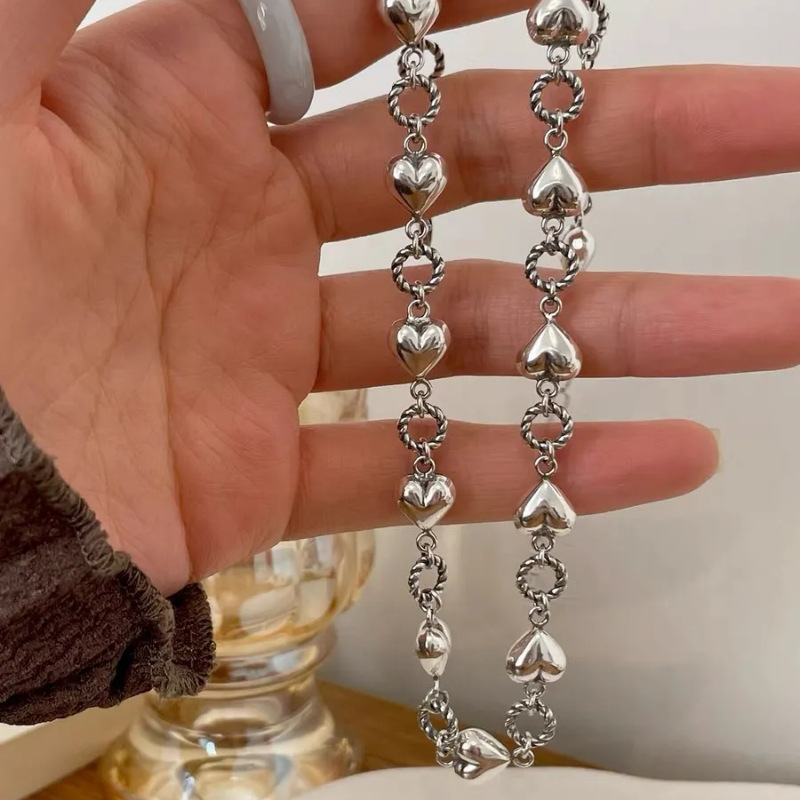 925 silver heart bracelet