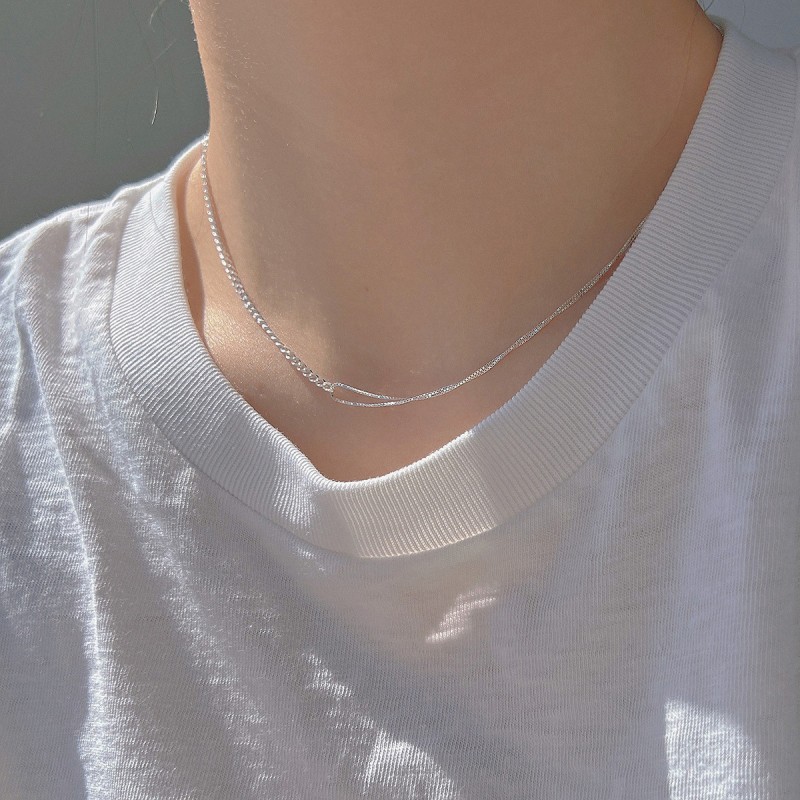 925 silver circle necklace