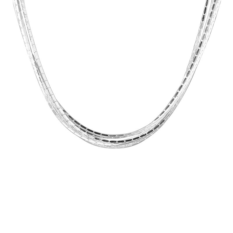 925 silver tassels necklace