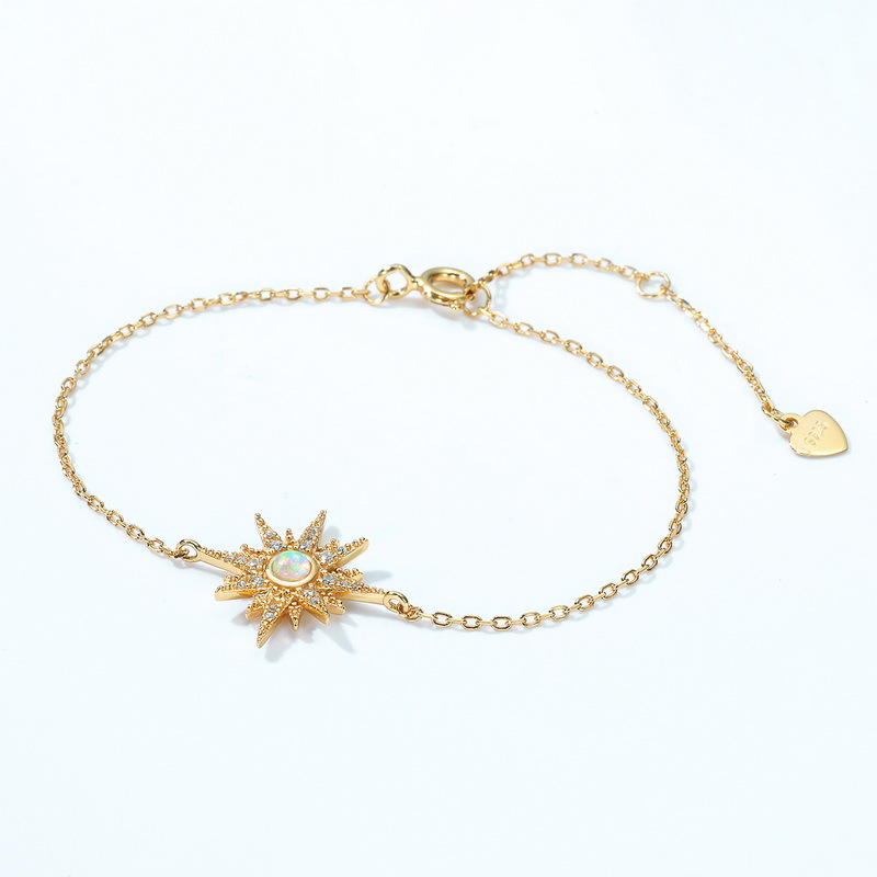 925 silver sun bracelet