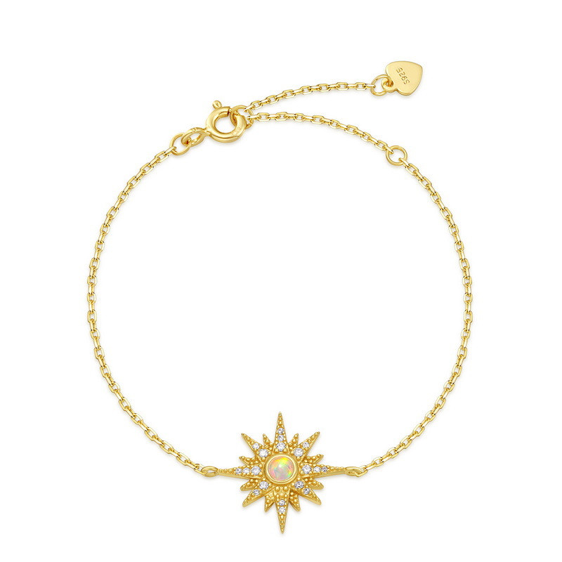 925 silver sun bracelet