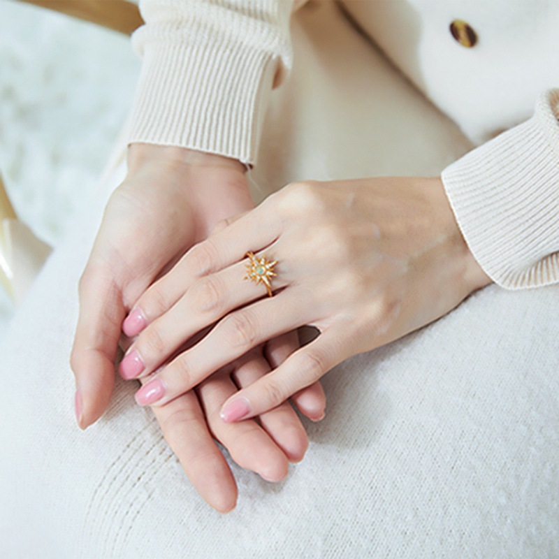 925 silver sun ring