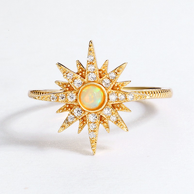 925 silver sun ring