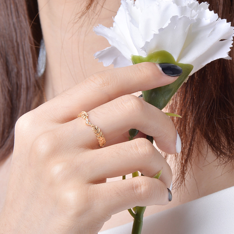 925 silver love tree ring
