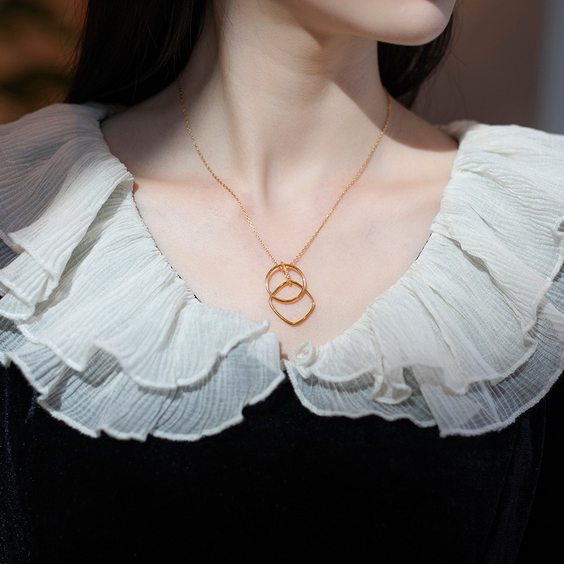 925 silver circle necklace