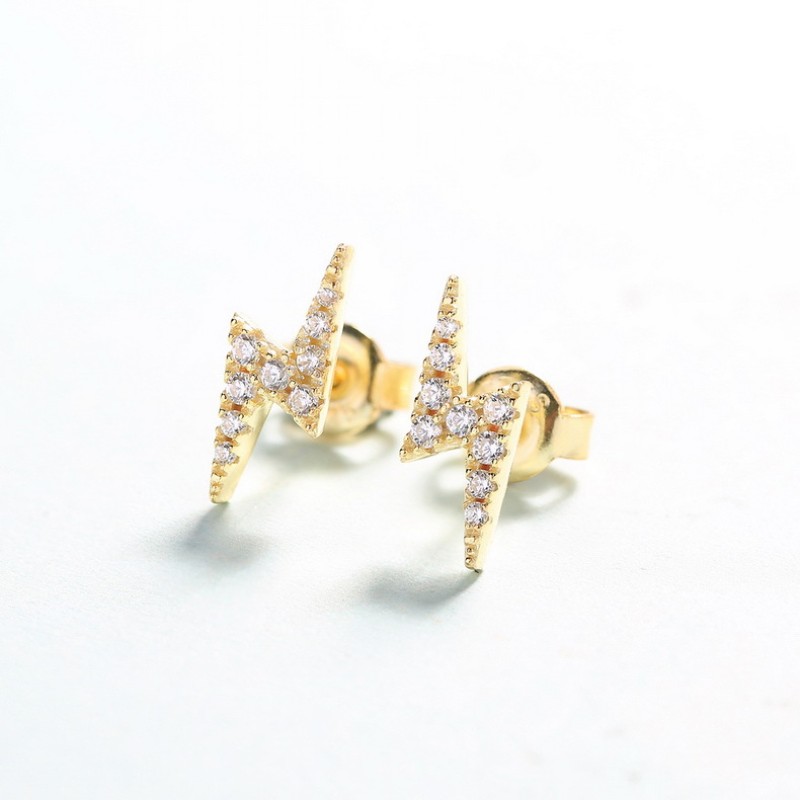 925 silver lightning earrings