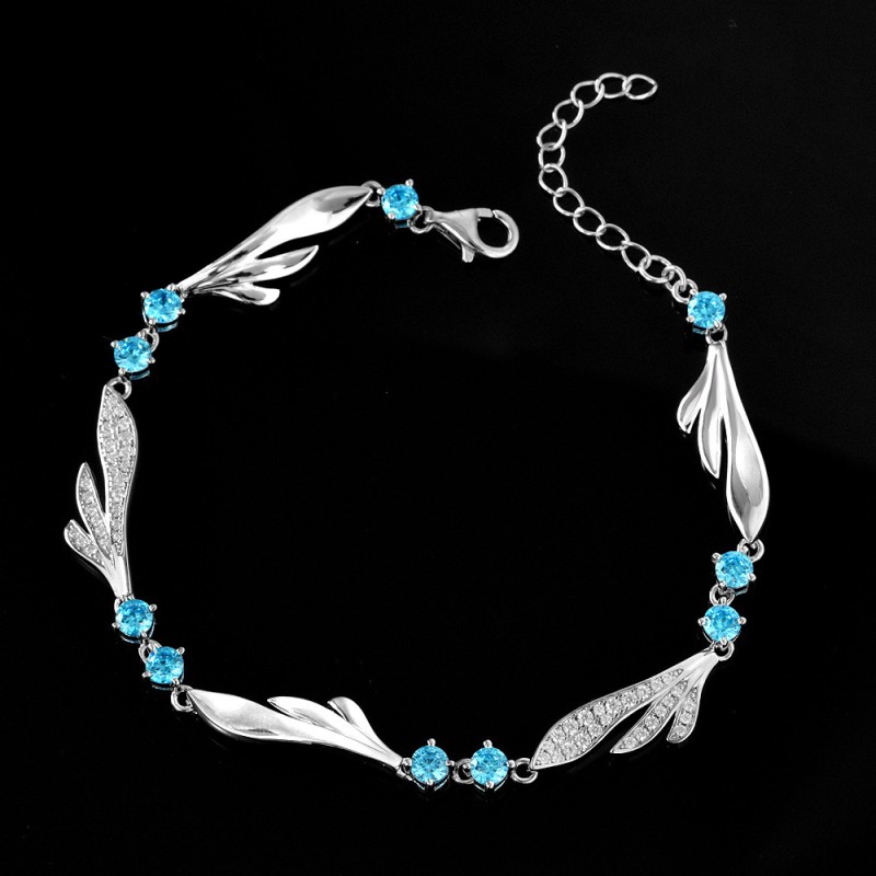 925 silver angel wings bracelet