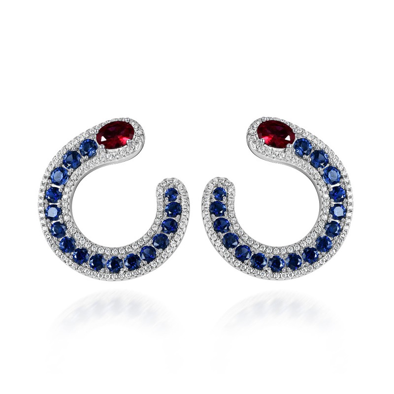 925 silver 0.75 diamond earrings stud