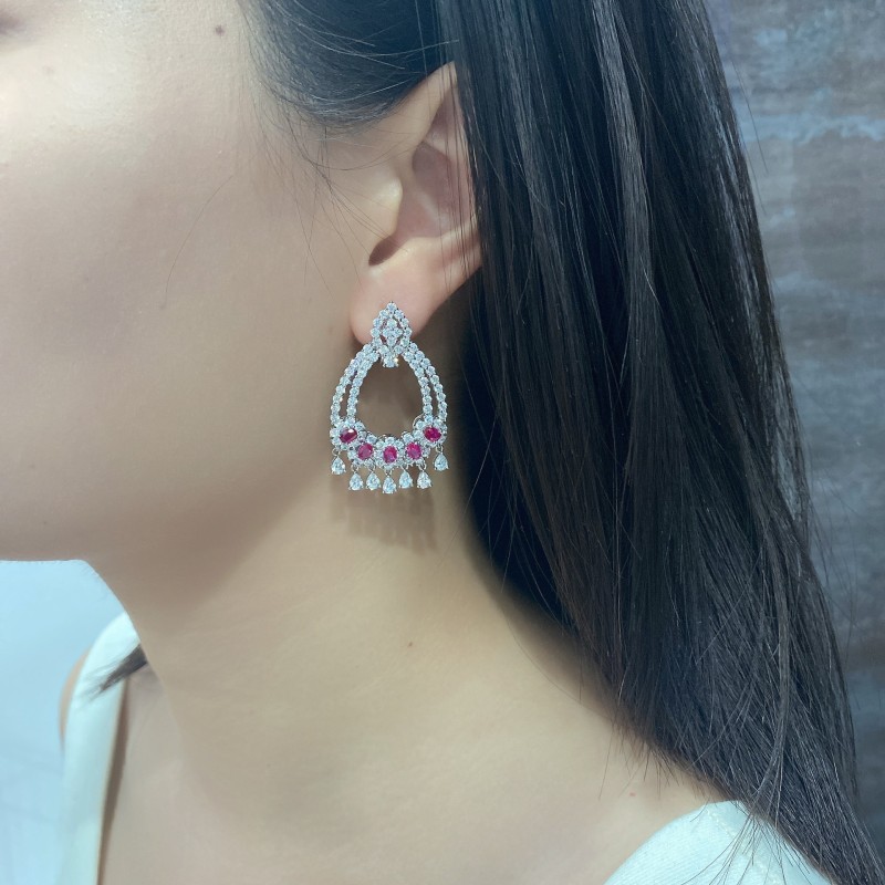925 silver 0.25ct diamond earrings
