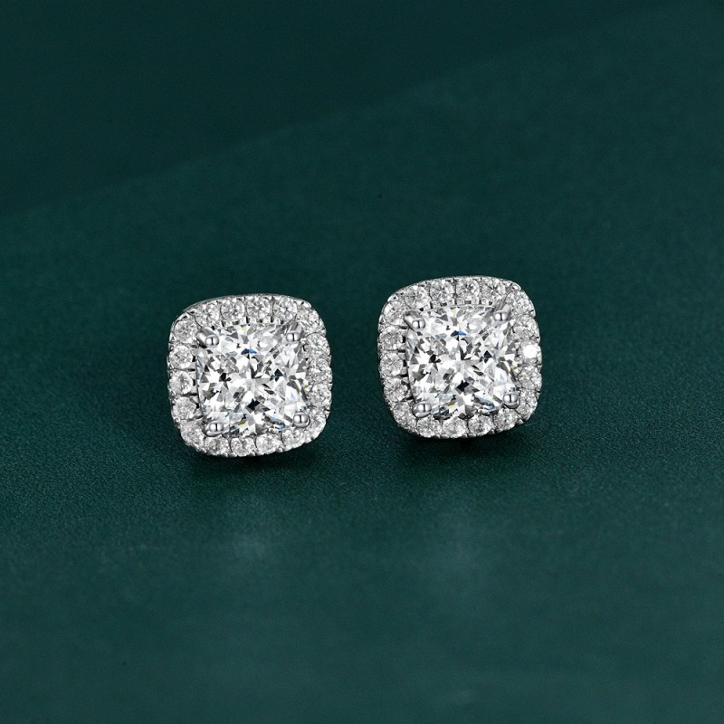925 silver diamond earrings